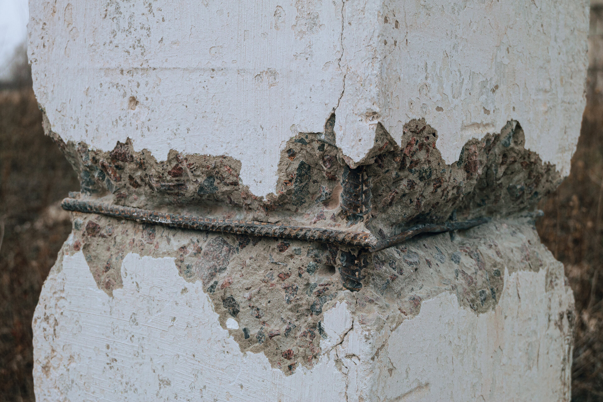 Concrete cancer with exposed corroded rebar and spalling concrete requiring remediation Melbourne