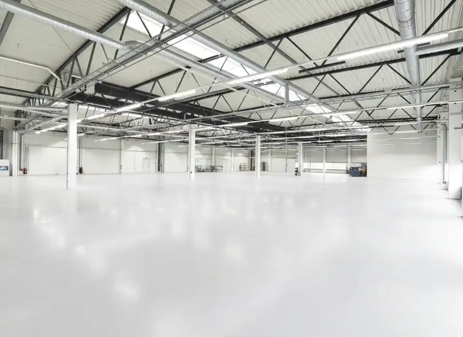 Empty commercial warehouse tenancy cleared and prepared for end of lease make good handover in Melbourne
