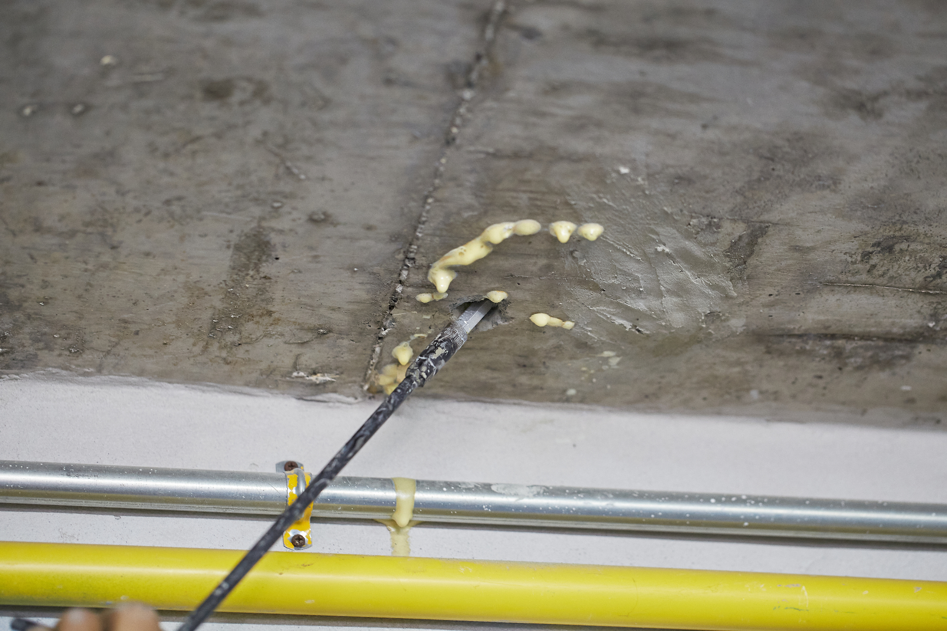 Polyurethane foam injection for concrete slab stabilisation Melbourne